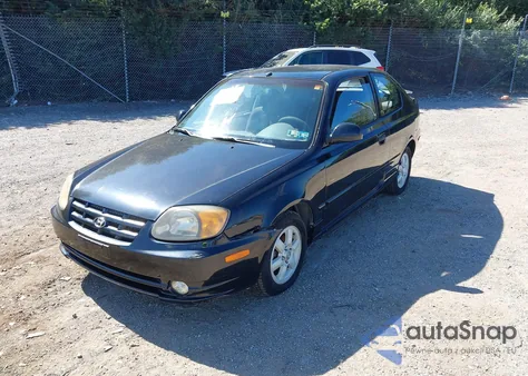 2004 Hyundai Accent Gl/Gt из США, поврежденный, VIN KMHCG35C94U279813